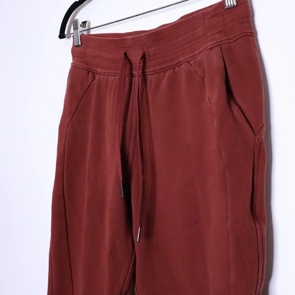 LULULEMON Scuba High-Rise Jogger Date Brown Cotton Terry Active Women's 4